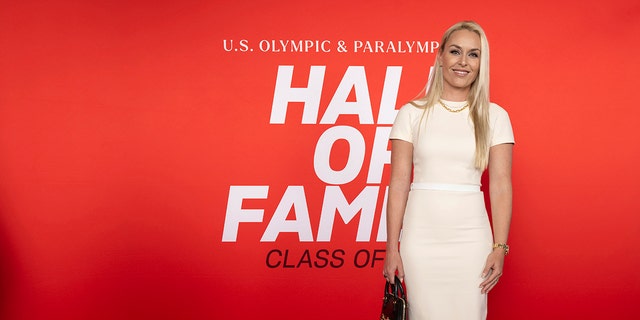 Lindsey Vonn arrives for the U.S. Olympic and Paralympic Hall of Fame induction ceremony in Colorado Springs, Colo., June 24, 2022.