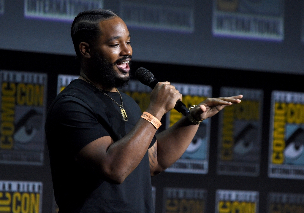 Ryan Coogler speaks at a panel for Marvel Studios during the Comic-Con International on July 23, 2022, in San Diego. 
