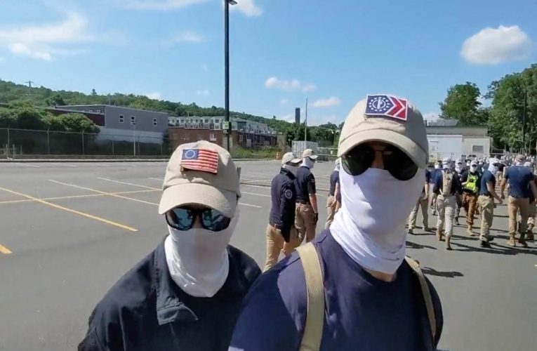 White supremacist group Patriot Front marches through Boston, assault black man