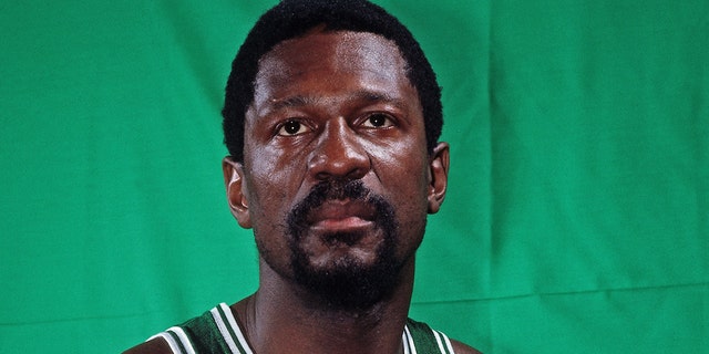 Bill Russell of the Boston Celtics poses for a photo circa 1962 at the Boston Garden in Boston, Massachusetts.