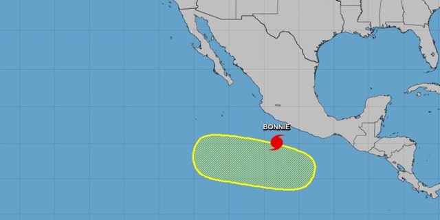 A disturbance by Hurricane Bonnie