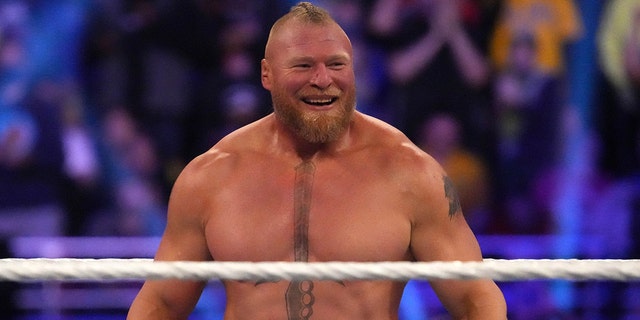 Brock Lesnar during the Royal Rumble at The Dome at America's Center in St. Louis.