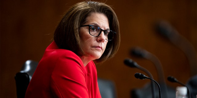 Sen. Catherine Cortez Masto, D-Nev at a Senate Energy and Natural Resources Committee hearing