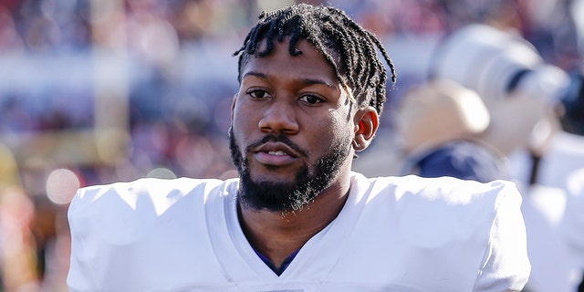 Running back Darius Anderson #25 from TCU of the North Team during the 2020 Resse's Senior Bowl at Ladd-Peebles Stadium on Jan. 25, 2020 in Mobile, Alabama. The North Team defeated the South Team 34 to 17.