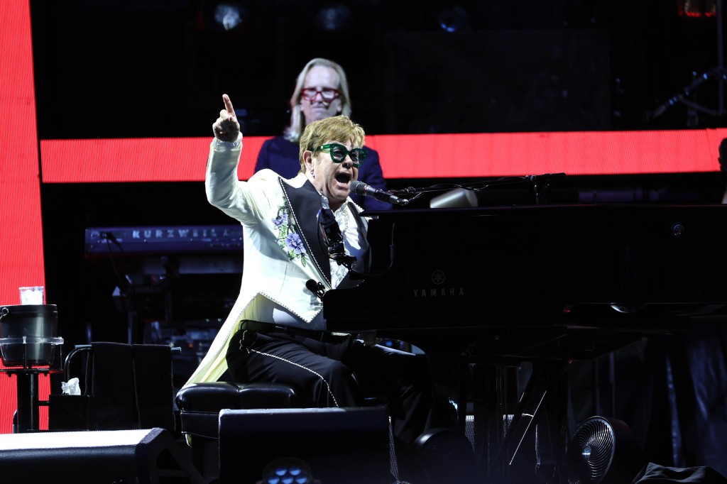 The legendary singer continued his "Farewell Yellowbrick Road" tour at Metlife Stadium in New Jersey on July 23, 2022.