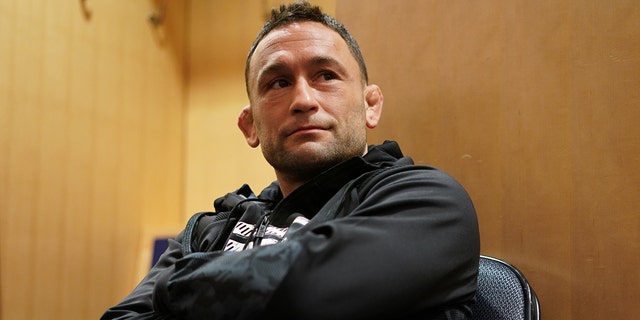 Frankie Edgar warms up prior to his fight during the UFC 268 event at Madison Square Garden on Nov. 6, 2021 in New York City.