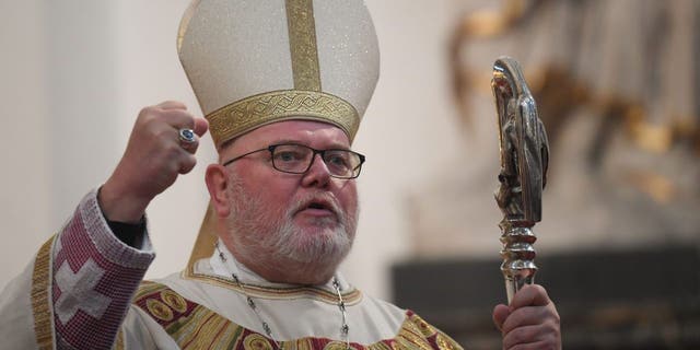 Cardinal Reinhard Marx, Archbishop of Munich and chairman of the German Bishops' Conference, celebrates the opening mass of the conference in the cathedral in Fulda, Germany, on Sept. 25, 2018.