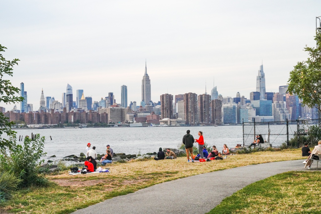 Bushwick Inlet Park is a great spot for families and friends to celebrate the holiday. 