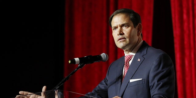 Sen. Marco Rubio, a Republican from Florida, speaks during the Republican Party of Florida 2022 Victory Dinner in Hollywood, Florida, on July 23, 2022.