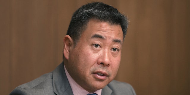 Sheriff Paul Miyamoto meets with the Chronicle editorial board about his election campaign at the SF Chronicle on Wednesday, Sept. 18, 2019. 