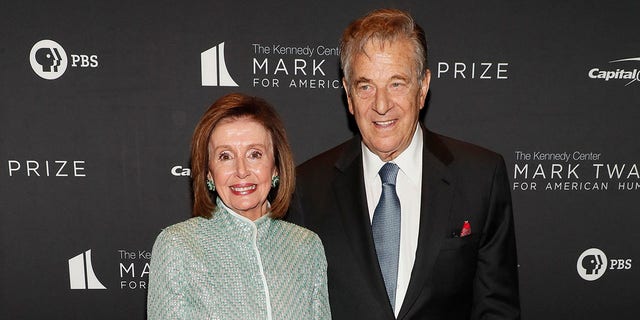 Nancy Pelosi and Paul Pelosi attend the 23rd Annual Mark Twain Prize for American Humor at The Kennedy Center in Washington, D.C., on April 24, 2022.