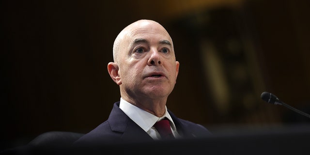 Secretary of Homeland Security Alejandro Mayorkas testifies before a Senate Appropriations Subcommittee on Homeland Security, on Capitol Hill on May 04, 2022 in Washington, D.C.