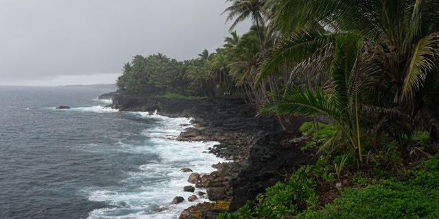 BIG ISLAND, HAWAII. USA - OCTOBER 25: The coastline of southern Big Island on October 25, 2019 in in Big island, Hawaii.