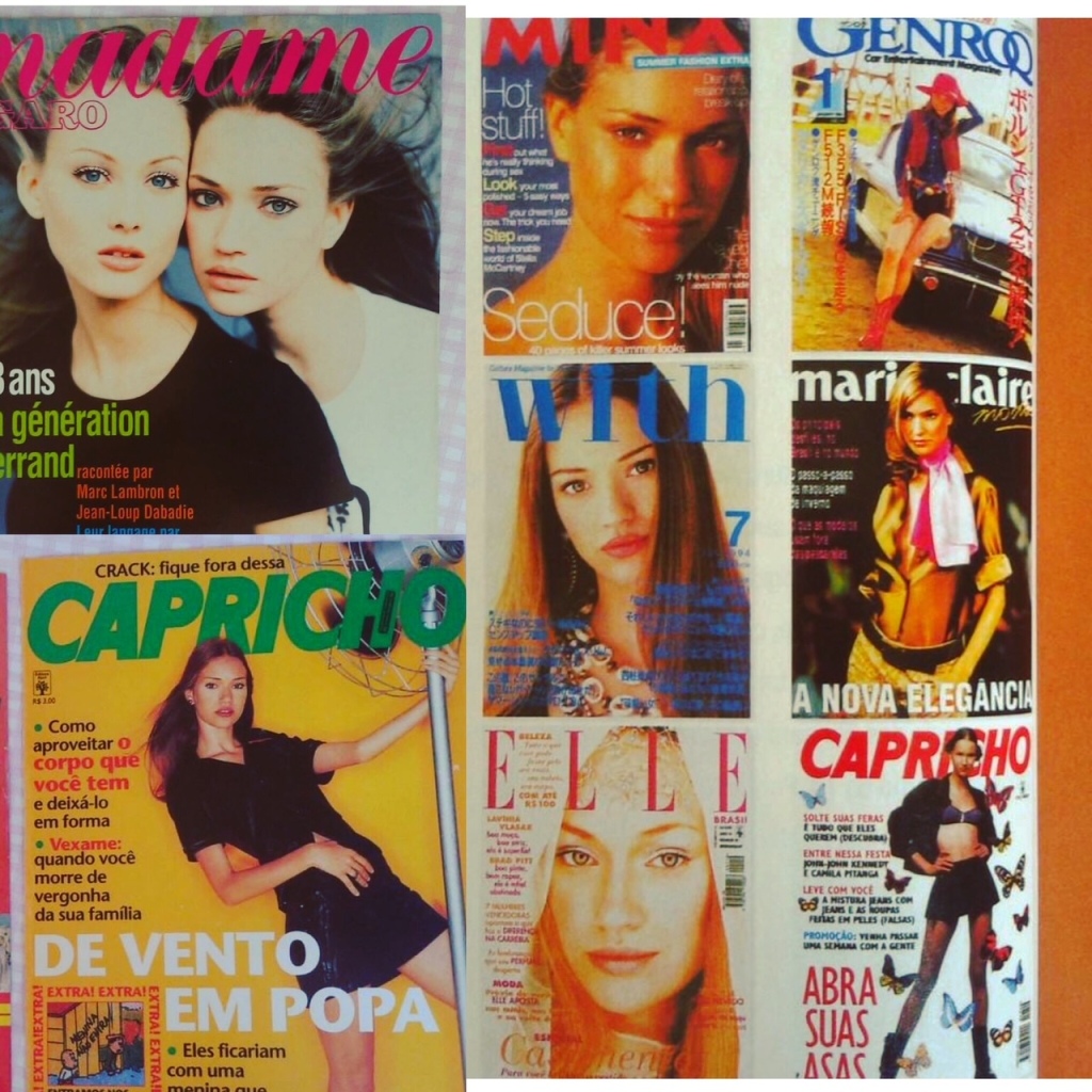 A college of magazine covers featuring Fabiana Saba