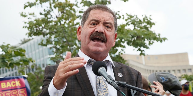 Illinois Democratic Rep. Chuy Garcia speaks Sept. 21, 2021, in Washington, D.C.