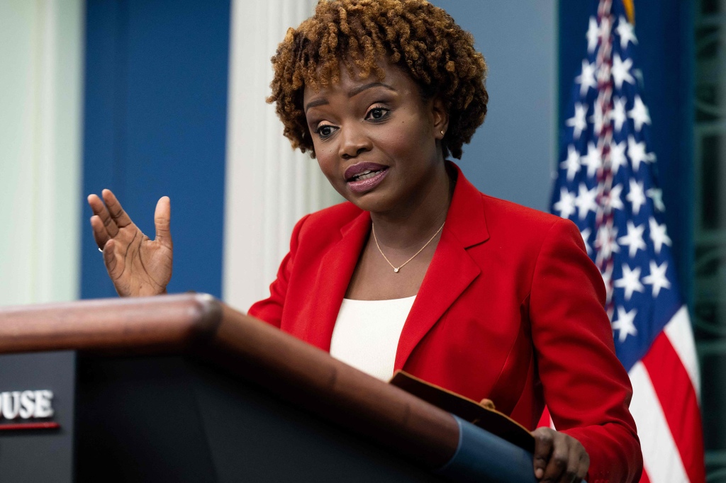 White House Press Secretary Karine Jean-Pierre