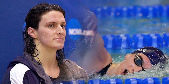 University of Pennsylvania transgender athlete Lia Thomas swims in a preliminary heat for the 500 meter freestyle at the NCAA Swimming and Diving Championships Thursday, March 17, 2022, at Georgia Tech in Atlanta.