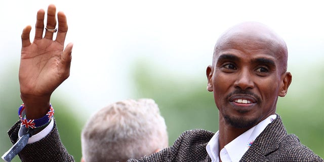 Mo Farah attends the Platinum Jubilee Pageant on June 05, 2022 in London, England. The Platinum Jubilee of Elizabeth II is being celebrated from June 2 to June 5, 2022, in the UK and Commonwealth to mark the 70th anniversary of the accession of Queen Elizabeth II on 6 February 1952.  