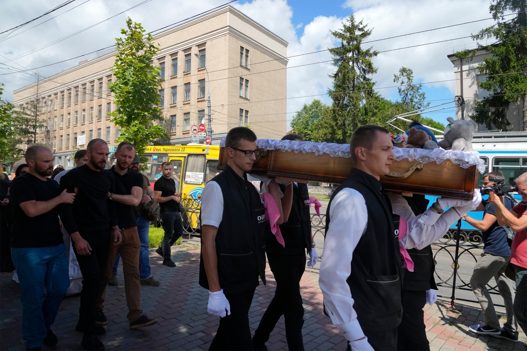 4-year old Liza was laid to rest on July 17, 2022 after she was killed in a Russian bombing.