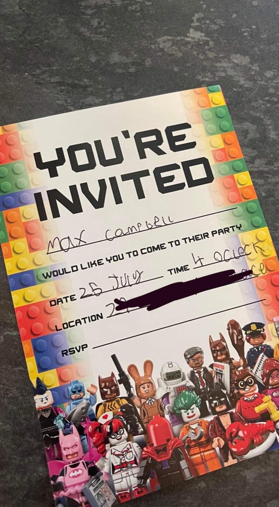 Max handed out the invites at school without his mother knowing.