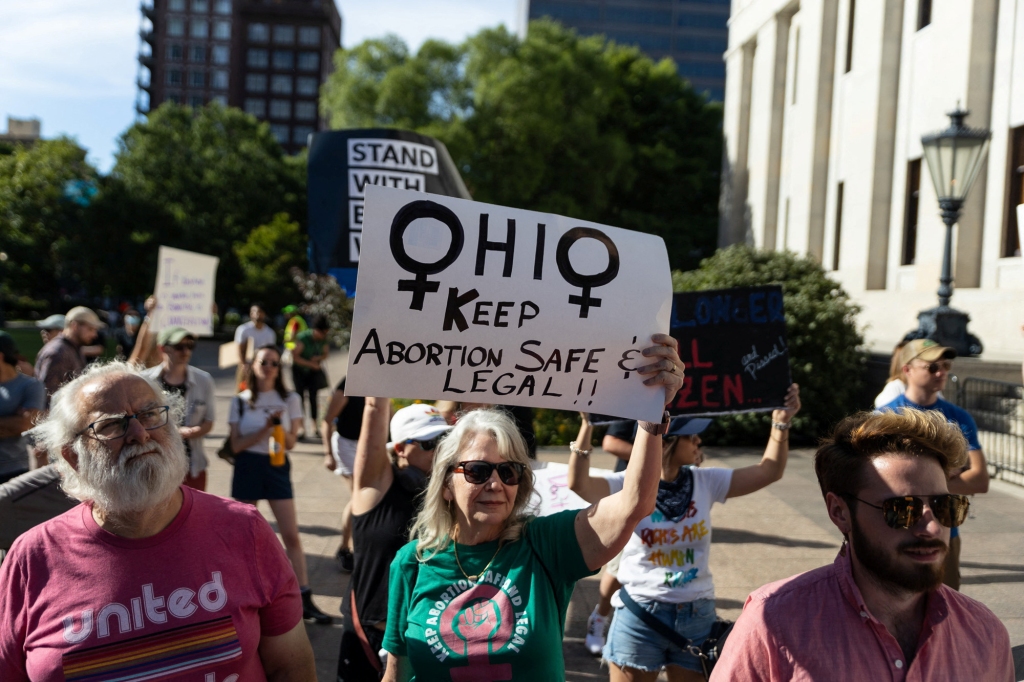 The outlet said a 10-year-old in Ohio who is six weeks and three days pregnant has to travel to Indiana for an abortion because she can't get one in Ohio.