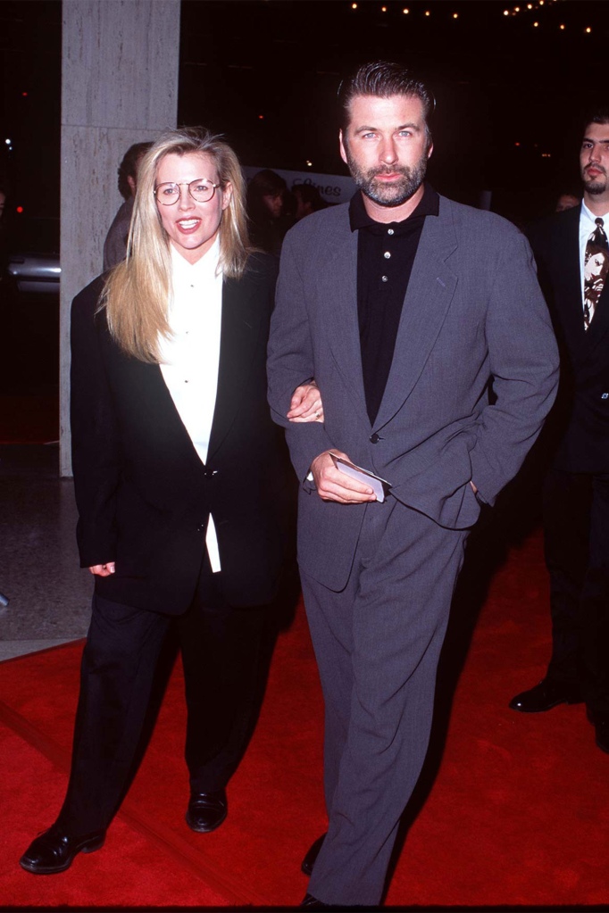 Kim Basinger and Alec Baldwin attend a premiere in Los Angeles.