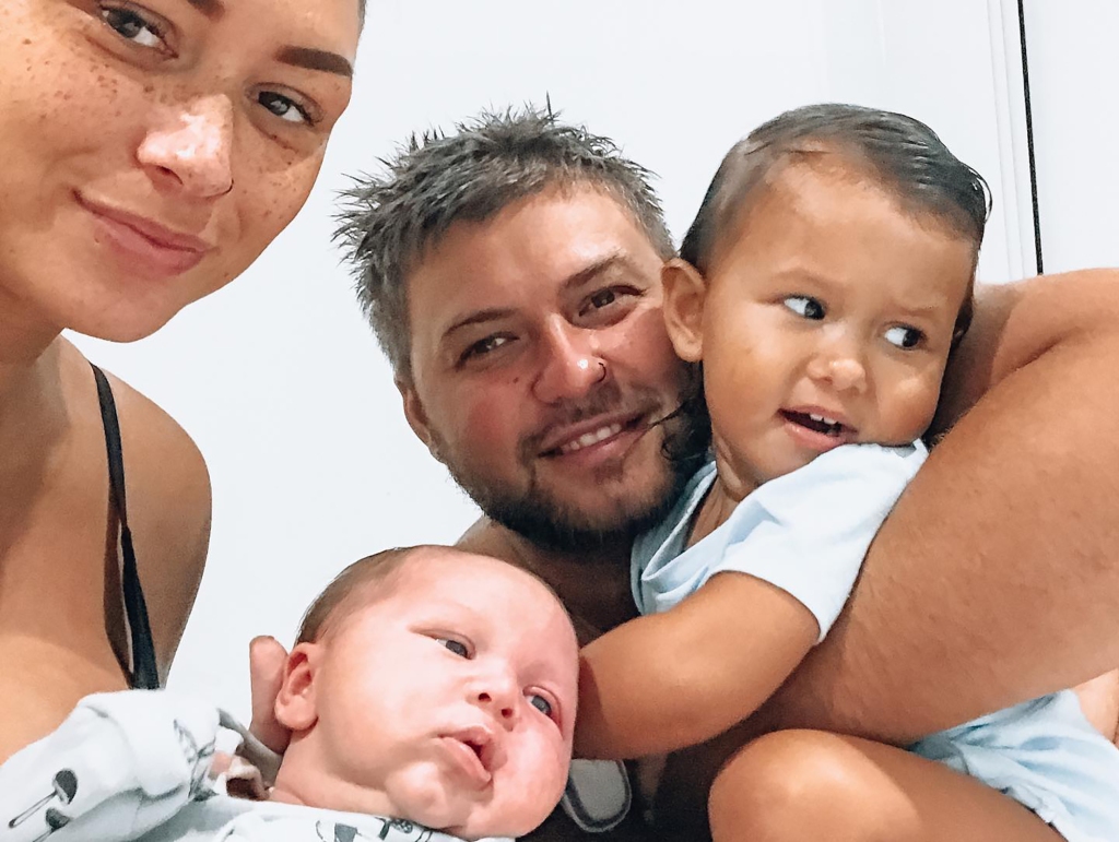 Kingsley with mom Brooke, Dad, Kewene and sister Amarni.