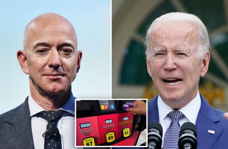 Jeff Bezos blasts Biden for blaming gas companies for prices