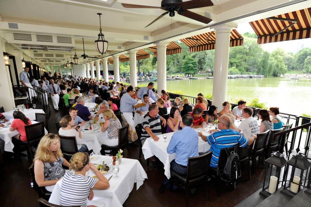 The Central Park Boathouse during the lunch rush.