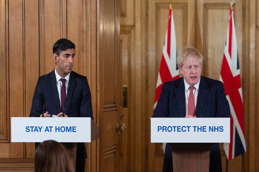 Britain's Chancellor of the Exchequer Rishi Sunak Rishi Sunak resigned saying he could no longer support Johnson after a series of ethics scandals.