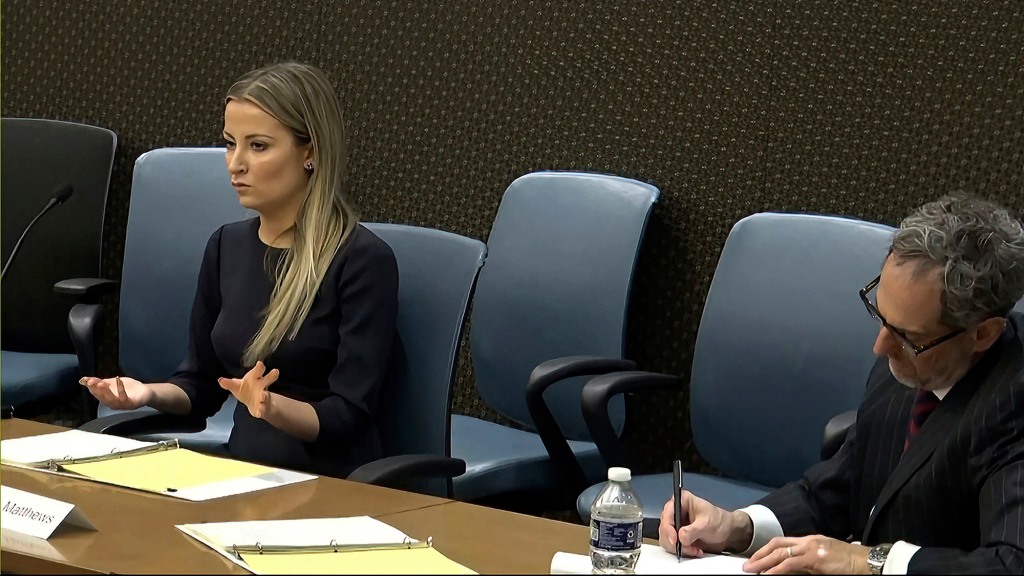 Sarah Matthews, former White House deputy press secretary, during a video deposition to the House select committee investigating the Jan. 6 attack.
