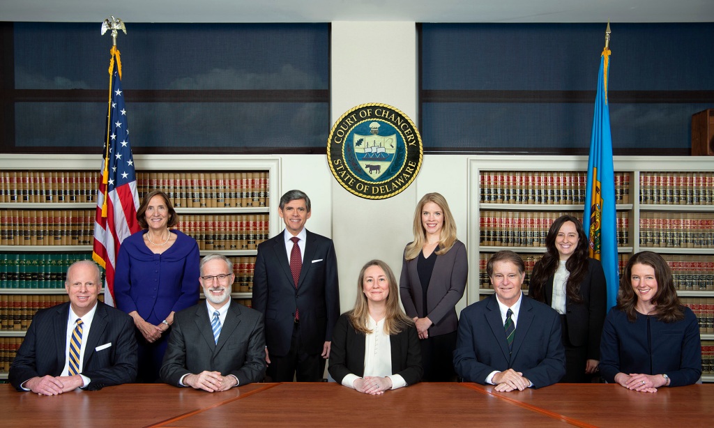 The members of the Delaware Court of Chancery.