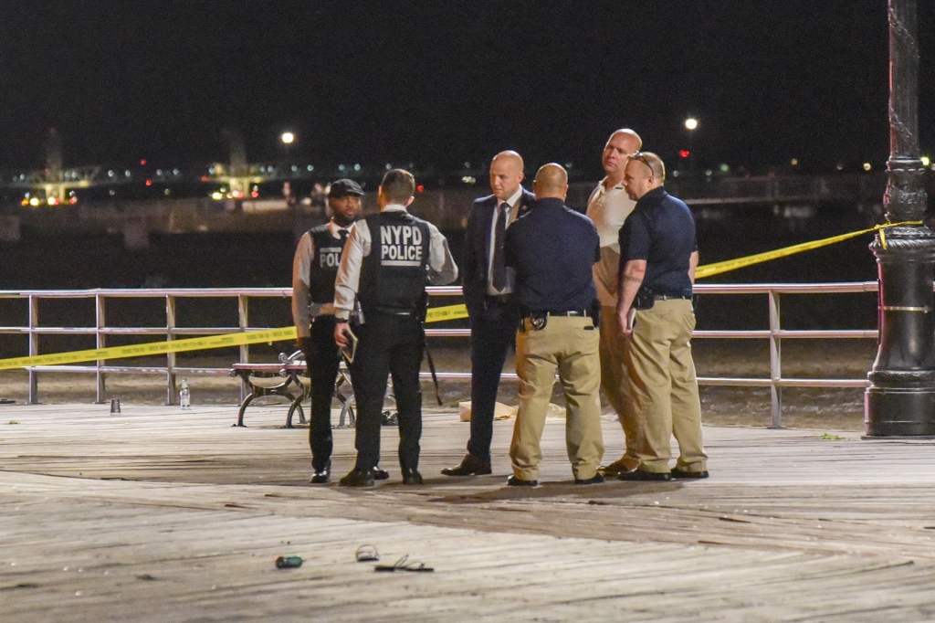 On Sunday July 10th 2022 at approx. 2:05AM five people were shot on the Coney Island boardwalk at W 22nd Street. Two females were shot in their legs, one male was shot in the face, and two males transported themselves to Coney Island Hospital with unknown injuries. None of the aided were reported to have life-threatening injuries. Seth Gottfried