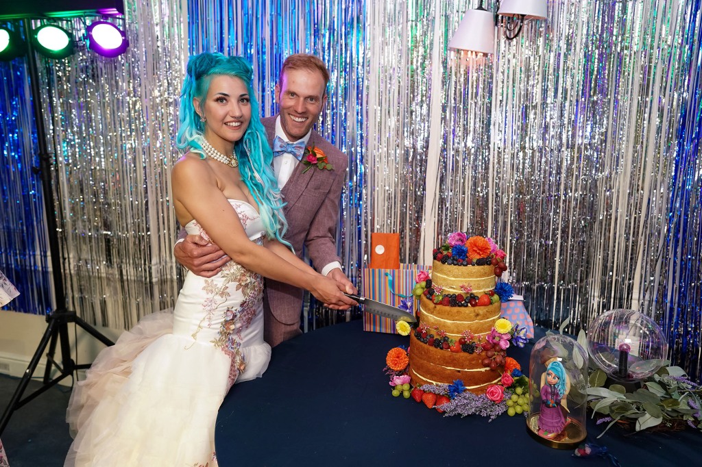 Couple finally celebrate their lockdown marriage with an epic Back To The Future themed wedding. Sci-fans Jordan, 33, and Pete Ayriss, 38, were able to celebrate their love in true 80s style last month.See SWNS story SWCAfuture. The pair from Ravenswood, Suffolk, married with just a dozen of their closest relatives in lockdown at the Manor Room in Christchurch Mansion.With many nods to the film on display, the biggest attraction of all was when the pair arrived in a replica DeLorean.Pete, who is originally from Felixstowe, said: "We are fans, every now and again we will have a Back To The Future off and throw each other trivia, throw out movie quotes at each other."It is a completely iconic trilogy and we do hope they never do anything else with it again. We did see the show and that was amazing."