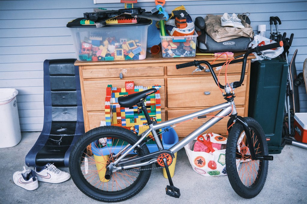 Toys and other belongings are shown on Sonia Loja's porch on July 28, 2022 in Danbury.