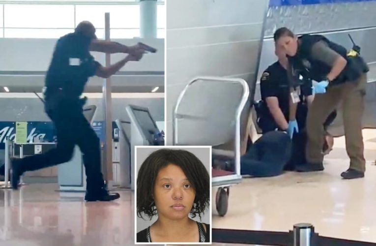 Footage shows moment police shoot Dallas airport suspect