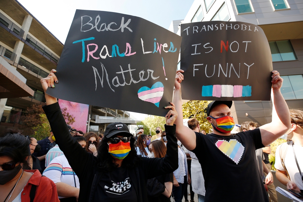 Protestors against Chappelle