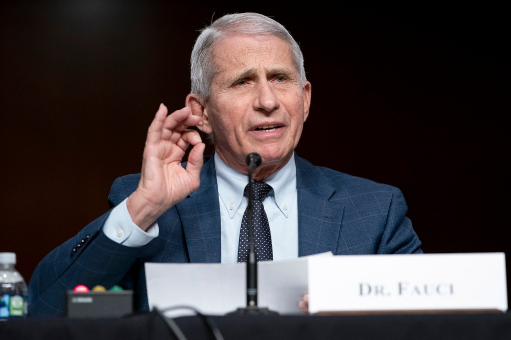Dr. Anthony Fauci, White House Chief Medical Advisor and Director of the NIAID, responds to questions from Sen. Rand Paul (R-KY) at a Senate Health, Education, Labor, and Pensions Committee hearing on Capitol Hill on January 11, 2022 in Washington, D.C.