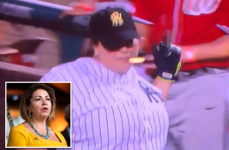 Rep. Linda Sanchez flips off GOP dugout at Congressional Baseball Game