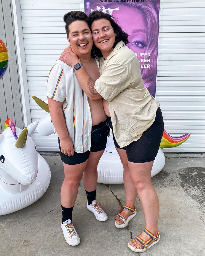 Leon Brown (R) got engage to Audrey Kriss (L), who is also transgender, in 2019.