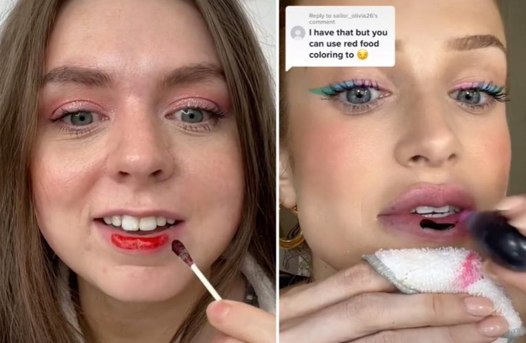 Influencers are using food dye as fake lipstick — but is it safe?