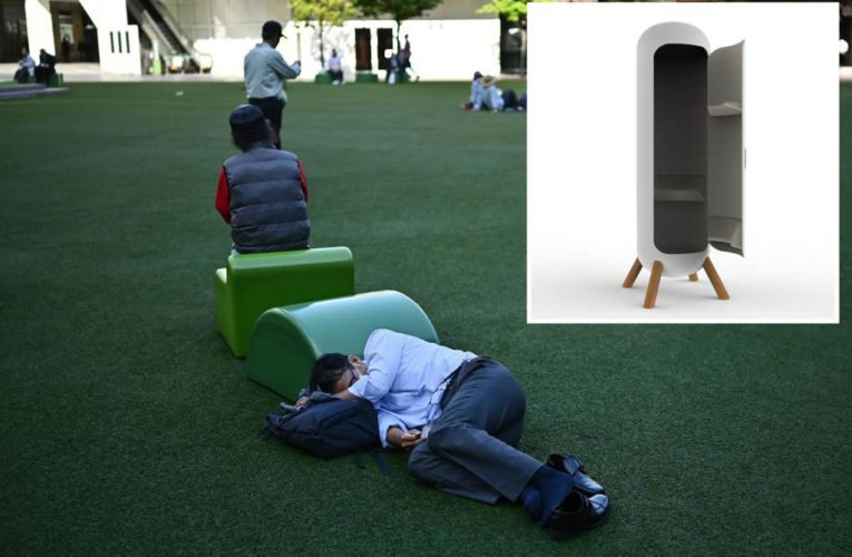 Japan to install ‘nap boxes’ so workers can sleep standing up