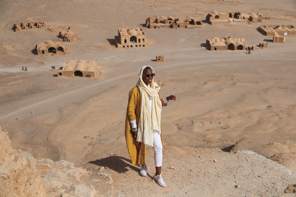 Jessica Nabongo in Iran.