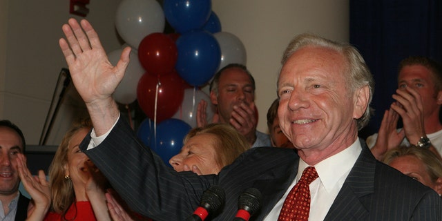 Joe Lieberman, at his concession speech in Connecticut after losing the Connecticut Democratic Senate bid to Ned Lamont." New Haven, Connecticut" August 8, 2006 in New Haven. 