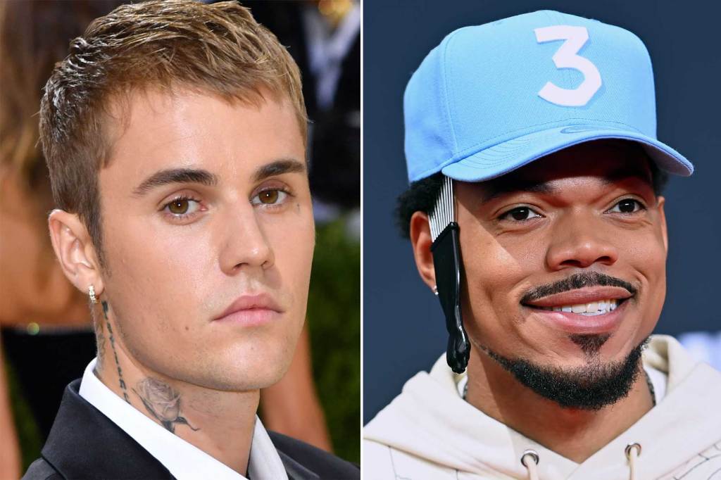 Justin Beiber and Chance the Rapper 
