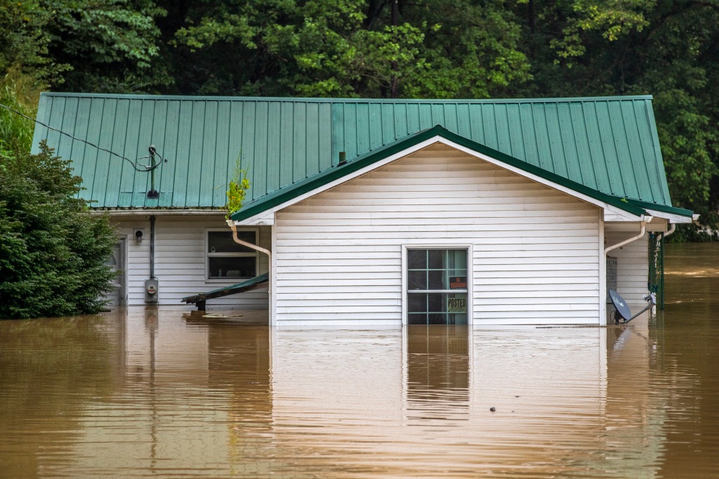 An eastern Kentucky home was filled with water following record breaking floods.