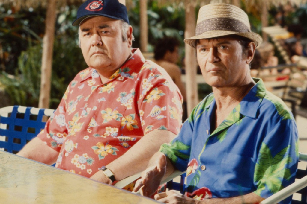 Jonathan Winters (left) and Larry Storch in the ABC series "Aloha Paradise." 