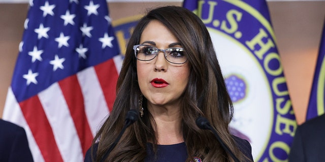 U.S. Rep. Lauren Boebert, R-Colo., speaks at a House Second Amendment Caucus press conference at the U.S. Capitol June 8, 2022, in Washington, D.C.