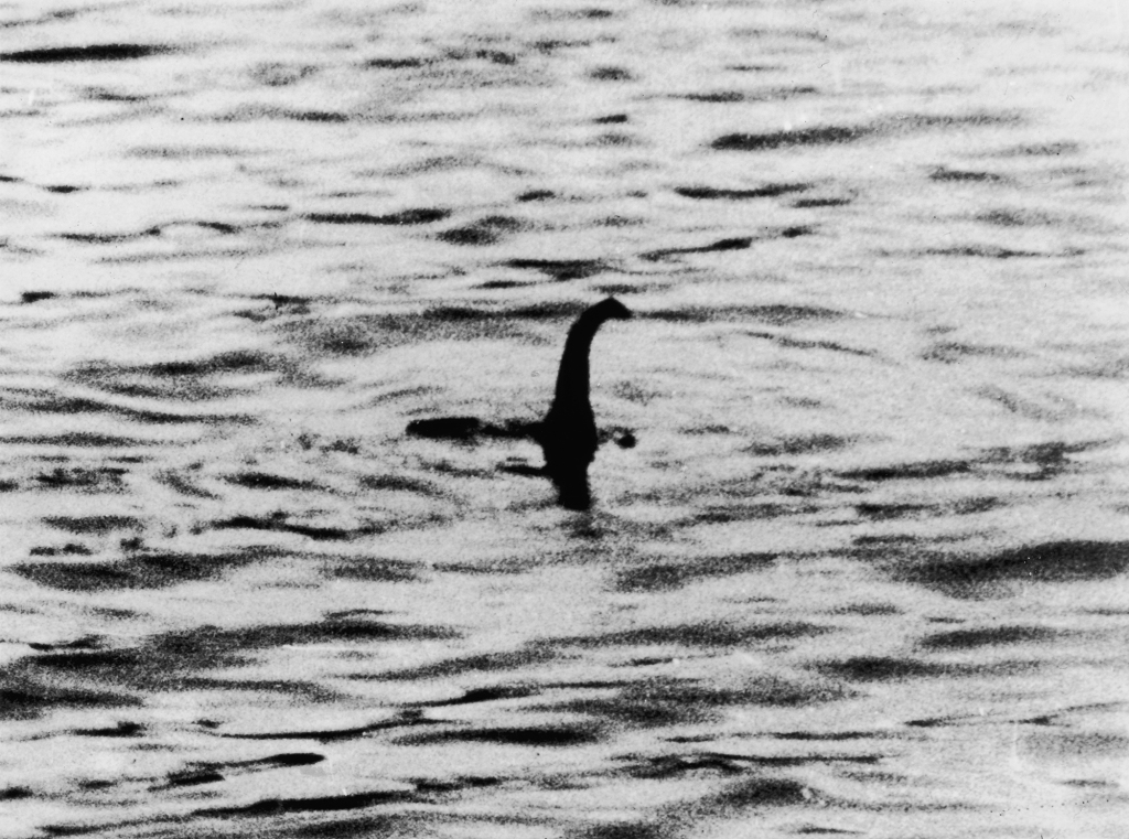The most well-known photo of Nessie which was taken in 1934 and later proven to be a hoax.