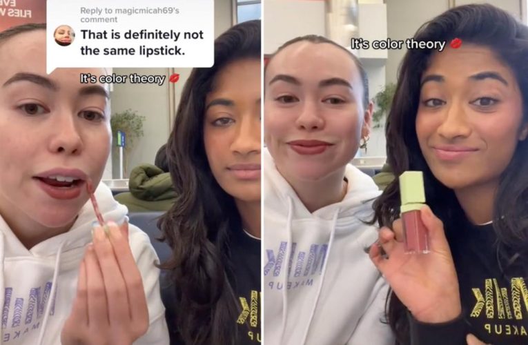 TikTok stars shock with lipstick color illusion — and are called ‘liars’ for it